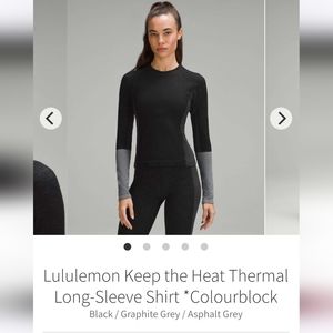 Lululemon Keep the Heat Thermal long sleeve